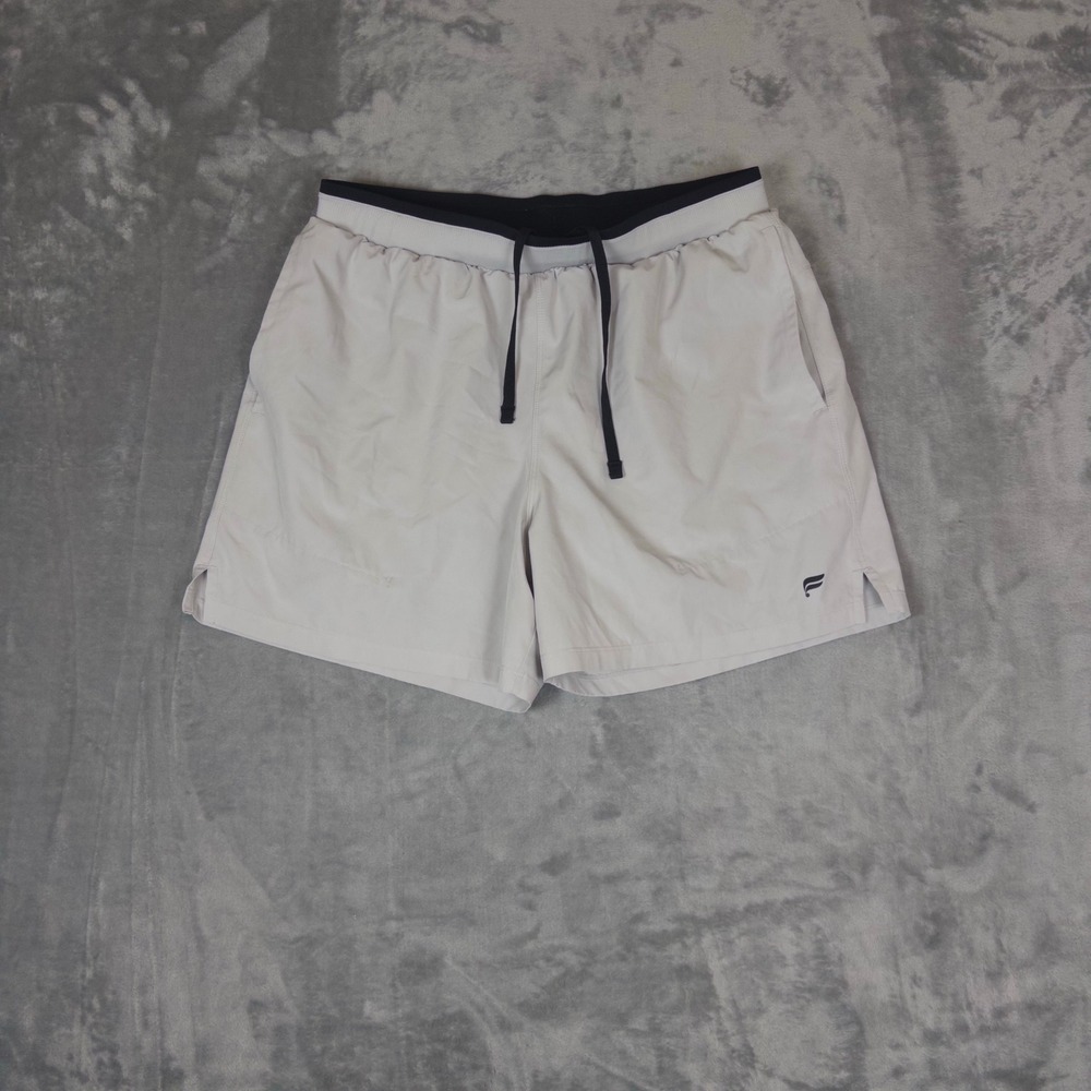 Fabletics Athletic Shorts Mens M Gray Lined Gym Training Workout Running Active
